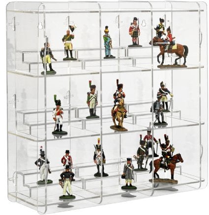 SORA Vitrine pour figurines de collection avec fond transparent