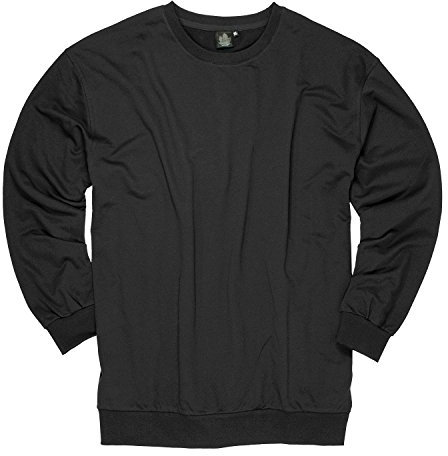 Ahorn Sportswear Sweatshirt Schwarz bis 10XL, Schwarz, 3XL