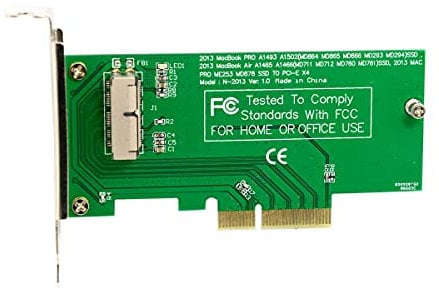 JSER PCI Express PCI-E to 2013 2014 2015 Apple Macbook Pro Air SSD Convert Card for A1493 A1502 A1465 A1466 JSER