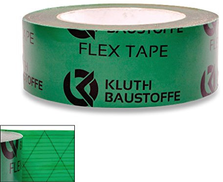 Kluth Klebeband grün 3 Rollen für Dampfsperre/Dampfbremse/Dampfbremsfolie - 60mm x 25m