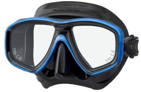 Tusa M-212 Ceos Black Silicone Scuba Diving Mask by TUSA Sport