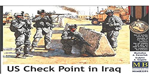 Masterbox 1:35 Scale US Check Point in Iraq Assembly Parts