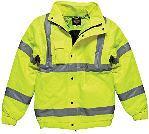 Dickies High Visibility Bomber Jacket En471 En343 (Sa22050) Size Large (44-46'' Chest) Yellow