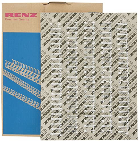 Renz One Pitch Drahtkamm-Bindeelemente in 2:1 Teilung, 23 Schlaufen, Durchmesser 16.0 mm, 5/8 Zoll, weiß