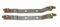 Lot de 2 Supports de collecteurs pour polyéthylène réticulé| Boutté