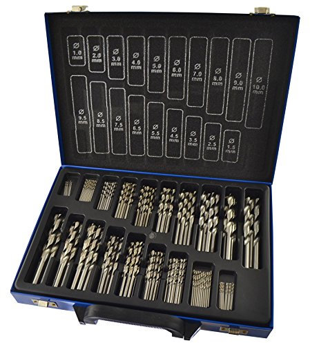 HSS Drill bits Set 170pc Metric Sizes 1mm 10mm Steel Wood Plastic Bergen AT251
