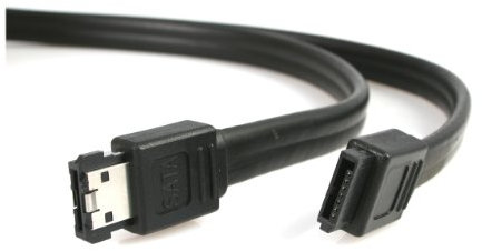 StarTech.com 6 ft Shielded eSATA to SATA Cable - SATA to eSATA cable - SATA (R) to eSATA (R) - 6 ft - black - SATA2ESATA6