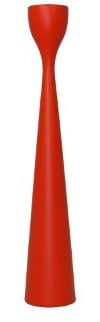 Freemover Rolf M Kerzenständer, Buchenholz, Bright red, 5.5 cm