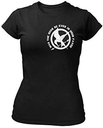 clothinx Spotttölpel May The Odds Be Ever In Your Favor | Vogel Design in Vintage-Optik für Leseratten und Filmfans Damen T-Shirt
