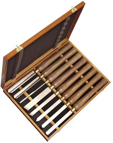 Faithfull - HSS Drehmeißel Holz Set Boxed 8PC - FAIWCTSET8B