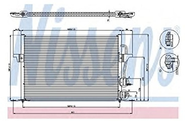 NISSENS Kondensator, Klimaanlage 94308