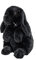 Uni-Toys - Widderkaninchen schwarz - 19 cm (Höhe) - Plüsch-Hase, Kaninchen - Plüschtier, Kuscheltier