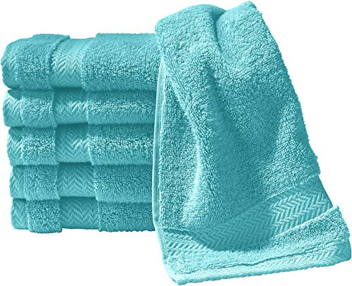 Erwin Müller Gästetuch Friedrichshafen 6er- Pack, 100% Baumwolle türkis Größe 30x50 cm - Premium-Qualität, unvergleichlich saugfähig, hautsympathisch, formstabil (weitere Farben)