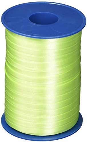 C.E. PATTBERG Geschenkband limette, 500 Meter Ringelband 5 mm zum Basteln, Dekorieren & Verpacken von Geschenken zu jedem Anlass