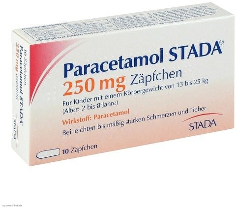 Stada Paracetamol 250 mg Zäpfchen, 10 St.