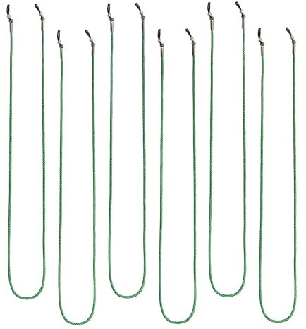 Edison & King Brillenband im Multipack – Stabile Brillenkette ca. 70 cm (6er-Pack, grün)