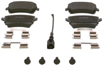 BOSCH Bremsbelagsatz, Scheibenbremse 0986494583 | Kompatibel mit: VW MULTIVAN T5, MULTIVAN T6, TRANSPORTER T5 Bus, TRANSPORTER T5 Kasten