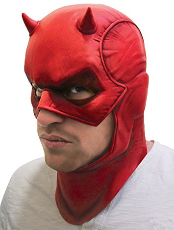 Rubies Costume Co Marvel-Universe Daredevil-Maske für Herren, wie abgebildet, Einheitsgre