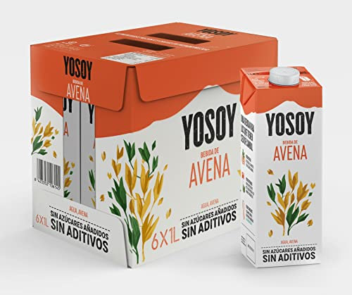 Yosoy Bebida Vegetal de Avena, Pack de 6 x 1L