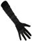 PartyXplosion Damen Handschuhe Elegante ca. 52 cm lange Satin Handschuhe Karneval (12074), Schwarz, One Size