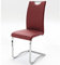 möbelando Schwingstuhl Esszimmerstuhl Schwingstühle Stuhl Schwinger Yanielle I (4er Set) (Rot)