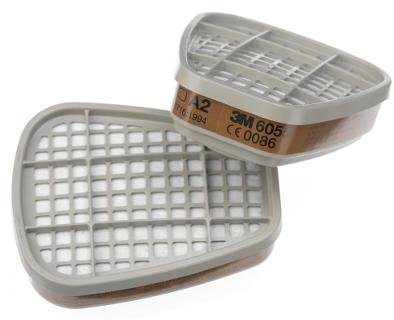 3 M – Coppia Cartucce Filtro particolato per uso con 6000 7500 e 6900 maschere, Bianco