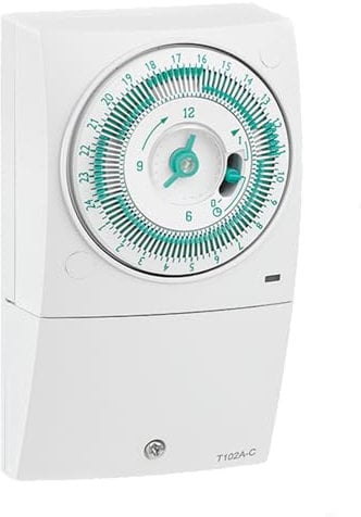 Greenbrook 24 Hr Mechanical Timer Analogue Clock Face (96 Per Day)