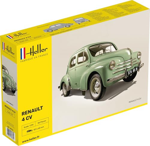 Heller - 80762 - Construction Et Maquettes - Renault 4 Cv - Echelle 1/24ème