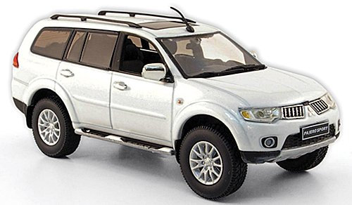 Mitsubishi Pajero Sport, met.-weiss, 2009, Modellauto, Fertigmodell, Vitesse 1:43