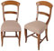Casatessile Antimacchia Lot de Deux Housses antitache d'ASSISE pour Chaise - Beige