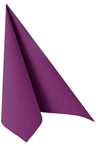 Papstar Servietten / Tissueservietten lila Royal Collection 40 x 40 cm, 1/4-Falz, für Gastronomie, Feste und Haushalt, #10820, 1 X 50er Pack