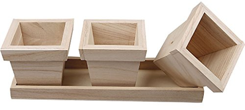 576260 Create Craft Blumentopf-Set – 27 x 9 x 9 cm – Empress Tree, 1 Set