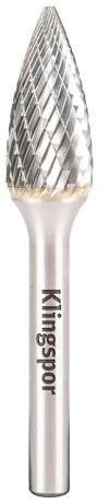 Klingpsor 296074 HF 100 G, Hartmetall-Frässtift, 9,6X19X6, 6, 1