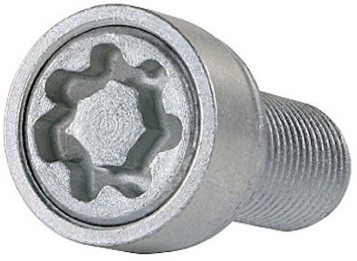 Farad 1-I/E Star Lock 1CH. Starlock Antifurto Ruote per Autovetture con Serraggio a Bullone, 4 con 1 Chiave