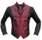 MMUGA Hochzeitwesten Set mit Plastron Bordeaux 102