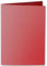 ARTOZ 25x DIN A5 Faltkarten - Rot (Rot) gerippt 148 x 210 mm Klappkarten hochdoppelt - Blanko Doppelkarte mit 220 g/m² edle Egoutteur-Rippung