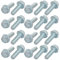 sourcing map 20pcs 5/16 18 x 1 Vis Bride Hexagonale Boulon Moletée acier carbone