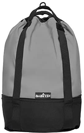 Babyzen Borsa YOYO, Grigio - Per uno spazio addizionale sul passeggino YOYO2 - Include una base robusta, ruote e ganci