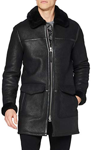 Schott NYC Homme Lccolorado Blouson Cuir, Noir, XL EU