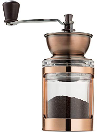 MITBAK Manual Coffee Grinder with Adjustable Settings| Sleek Hand Coffee Bean Burr Mill Great for French Press, Turkish, Espresso & More | Premium Coffee Gadgets are an Excellent Coffee Lover Gift