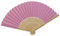 Handfächer aus weißem Papier und Bambus für Hochzeiten (Rosa, 50 Handfächer)