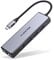 LENTION Hub USB C avec Sortie HDMI 4K, 3 USB 3.0, Gigabit Ethernet, Adaptateur USB C Compatible MacBook Air/Pro 2023-2016, iPad, iPhone 15 Plus Pro Max, Plus d'appareils de Type C (C25 Gris Sidéral)