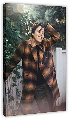 Schauspieler-Poster Cole Sprouse 41, Leinwandposter, Schlafzimmer, Dekoration, Sport, Landschaft, Büro, Raumdekoration, Geschenk, 60 x 90 cm, Rahmen: