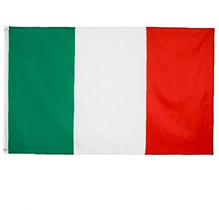 TOSSPER Italie Nation Drapeau Vert Rouge Il Bannière Sport Réjouissances Décoration 90 * 150cm