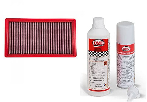 BMC Filtre à air racing + kit de nettoyage compatible avec BMW S1000RR 2R99 année de construction 2019