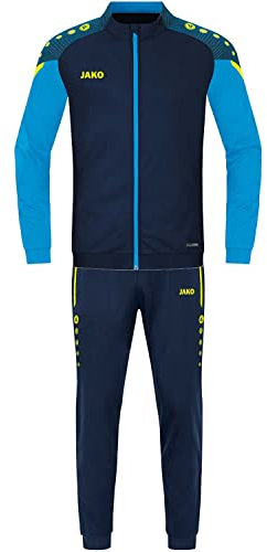 JAKO Kinder Trainingsanzug Polyester Performance, Marine/Jako-Blau, 140