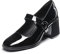 DREAM PAIRS Women's Mary Jane Shoes Close Toe Dress Pumps Shoes SDPU2232W,Size 5,Bright Black,SDPU2232W