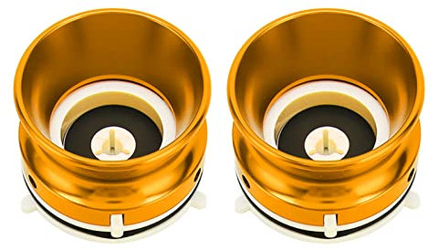 1 Paar Nab-Hub-Adapter, für Studer ReVox, für Akai, für Teac Universal-Ladegerät, Poliertes Aluminium, Öffner für Reel-to-Reel-Tonbandgeräte, Gold