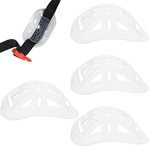 Haowul 5 Pcs Transparent Helmet Chin Pads Guard Helmet Chin Strap Padding Replacement for Outdoor Cycling Bike Motorcycle Bicycle Riding