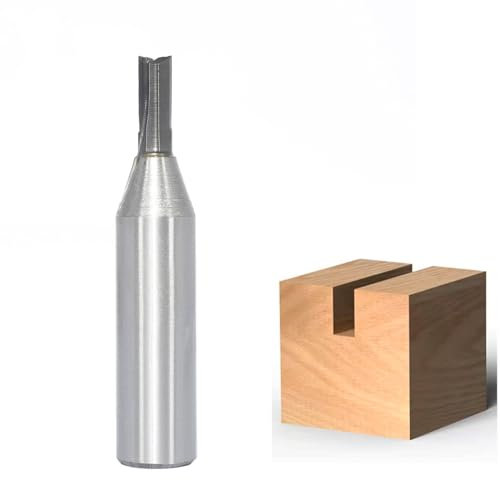 Sinoprotools Nutfräser,Fräser für Oberfräse 12mm Schaft, Ø5mm Schnittlänge 12mm,Nutenfräser Router Bit,Holzfräser Fräser Schaftfräser Holzbearbeitungswerkzeug Bit(Ø=5,S=12)